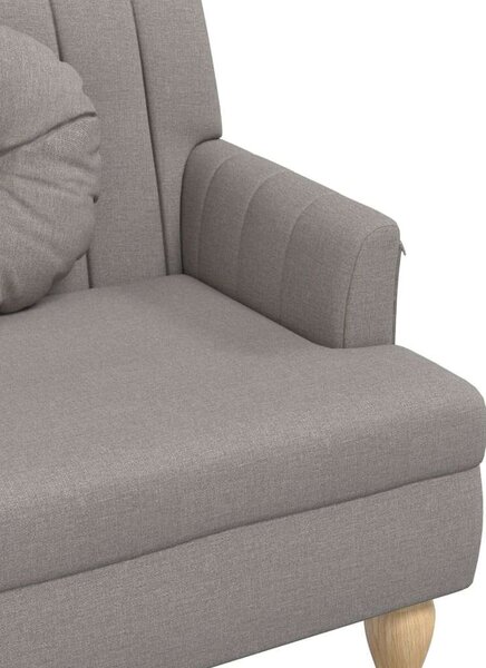 VidaXL tópszínű szövetpad párnákkal 113x64,5x75,5 cm