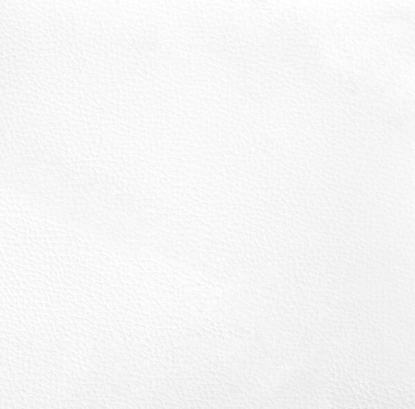 VidaXL fehér műbőr pad háttámlával 112x65,5x75 cm