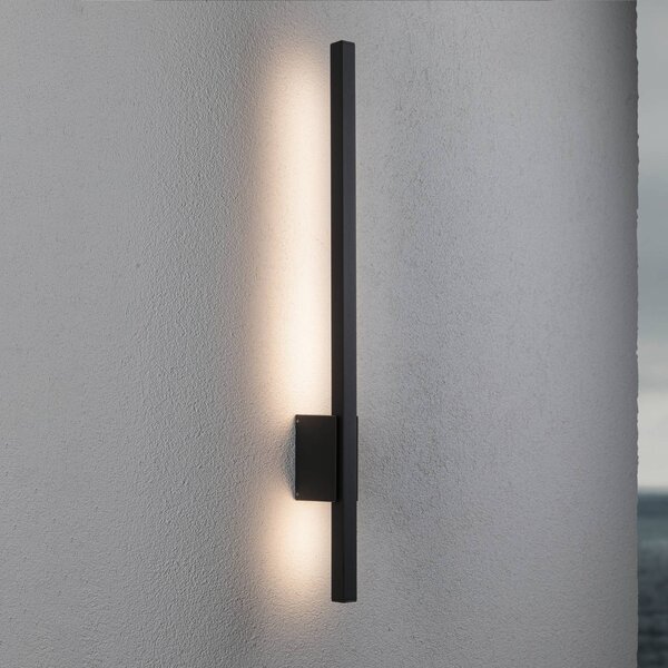 Paulmann Stan LED kültéri fali lámpa 80 cm, Fekete, Alumínium, Modern
