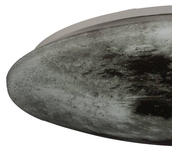 Trio Lighting LED mennyezeti lámpa Lunar távirányítóval 60cm, dimmelhető, Fehér / opál, Nappali / Étkező, Műanyag, Modern