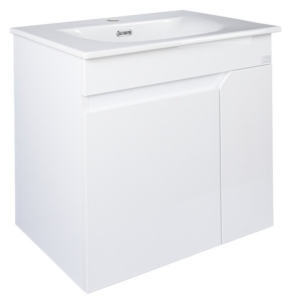 TMP VISION 60 fali függesztett fürdőszobai bútor - SKY E-8099-60 porcelán mosdóval - 61 x 46 x 56 cm