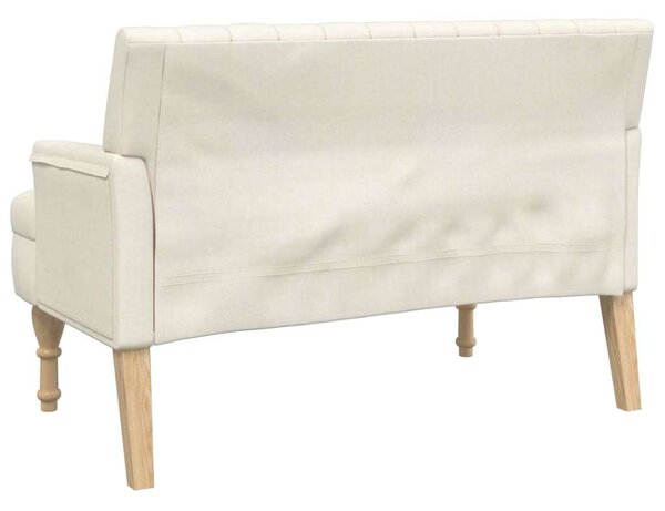 VidaXL lenszínű szövetpad párnákkal 113x64,5x75,5 cm