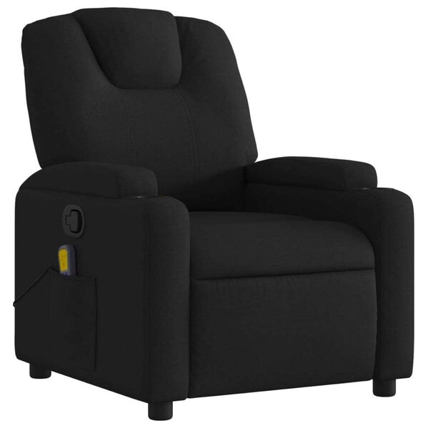 Relax Fotel - Masszírozó - Fekete Szövet