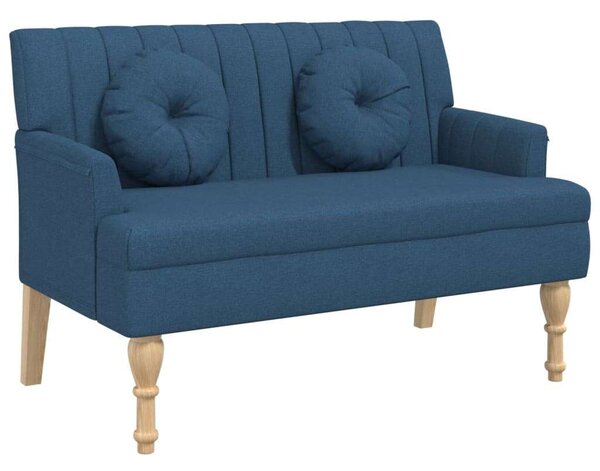VidaXL kék szövetpad párnákkal 113x64,5x75,5 cm