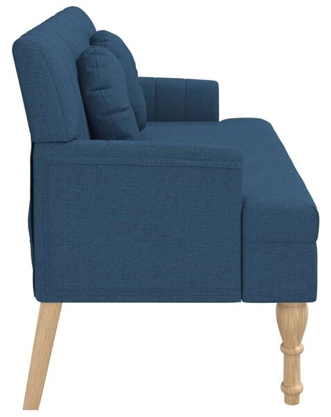 VidaXL kék szövetpad párnákkal 113x64,5x75,5 cm