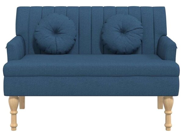 VidaXL kék szövetpad párnákkal 113x64,5x75,5 cm