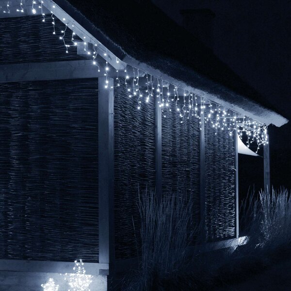 Springos jégcsap villogó 500 led függöny