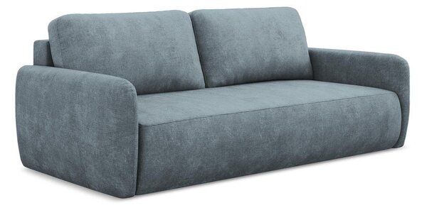 Szürkéskék zsenília kinyitható-tárolóhelyes kanapé 218 cm Lilo – Makamii