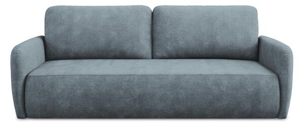 Szürkéskék zsenília kinyitható-tárolóhelyes kanapé 218 cm Lilo – Makamii