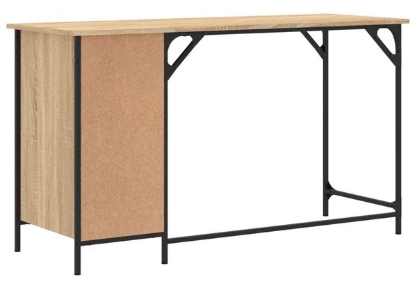 VidaXL sonoma tölgy szerelt fa számítógépasztal 131 x 48 x 75 cm