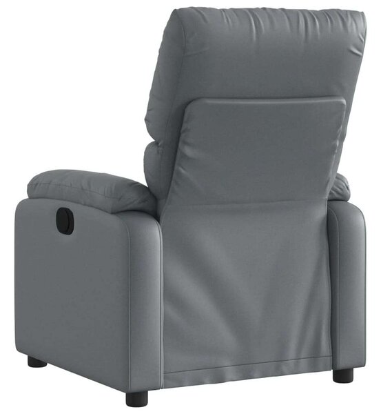 Dönthető Fotel - Szürke Műbőr - Kényelmes Relax Fotel