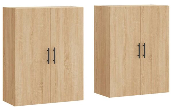 VidaXL 2 db sonoma tölgy fali szekrény 69,5 x 34 x 90 cm