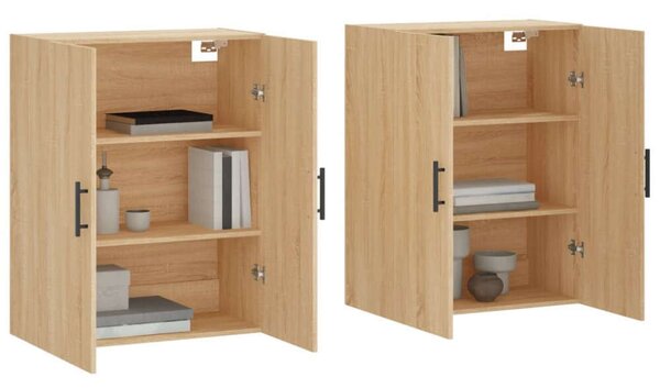 VidaXL 2 db sonoma tölgy fali szekrény 69,5 x 34 x 90 cm