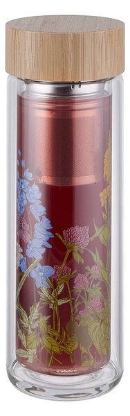 TEA TENDER teás üveg kivehető szűrővel, virágok 450 ml