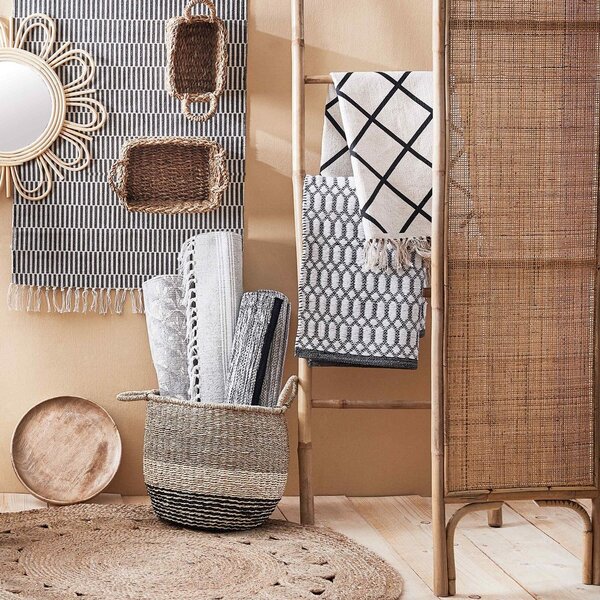 BOHO LOUNGE rattan paraván 120x180cm