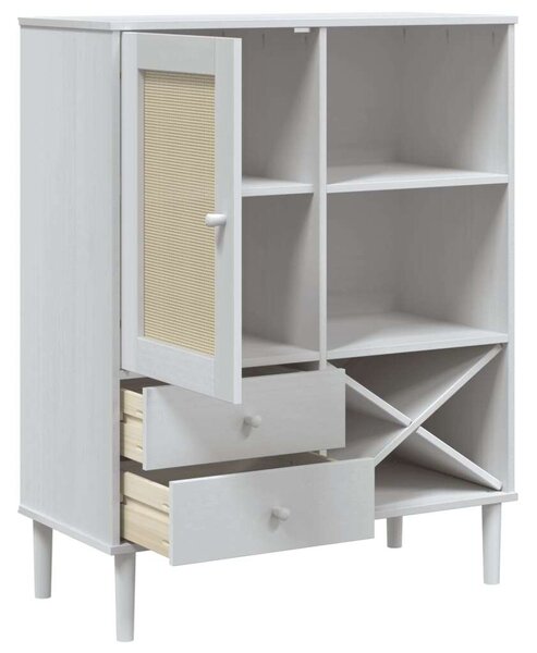 VidaXL SENJA Polcos Szekrény - Fehér - 90x40x112 cm