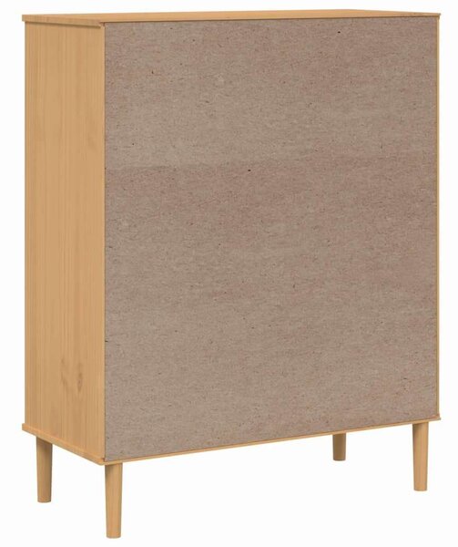 VidaXL SENJA Magasszekrény - Barna - 90x40x112 cm