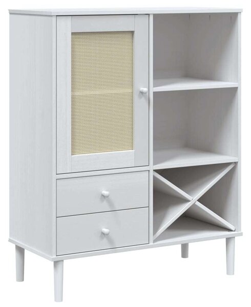VidaXL SENJA Polcos Szekrény - Fehér - 90x40x112 cm