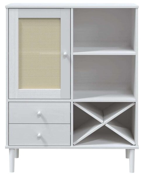 VidaXL SENJA Polcos Szekrény - Fehér - 90x40x112 cm