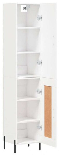 VidaXL Fehér Fa Magasszekrény - 180 cm