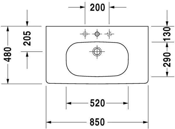 Dur.XBDC52 mosdóhely kpl.80cm európai tölgy