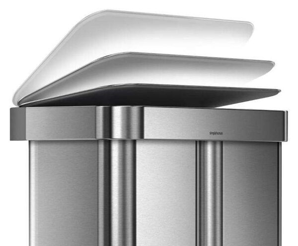 Simplehuman Két Rekeszes Pedálos Szelektív Szemetes - 58L