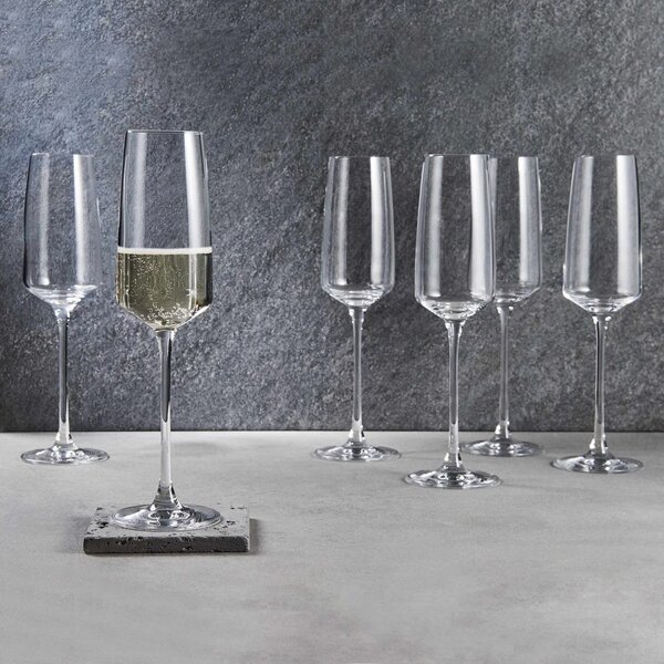 WINE & DINE pezsgős pohár, 250 ml, 6 db-os készlet