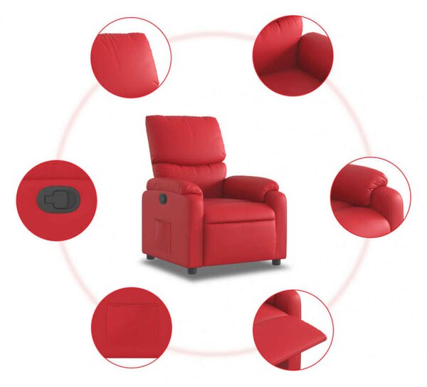 VidaXL Piros Dönthető Fotel
