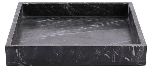 MARBLE márvány tálca, fekete 30 x 30cm