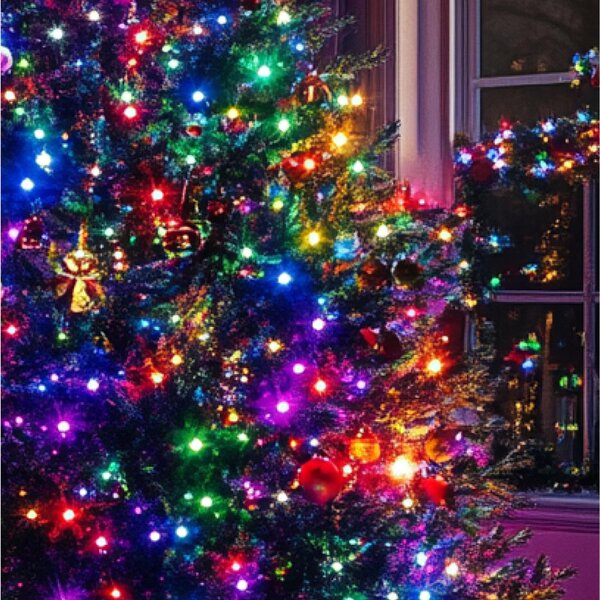 HOME KKL512DM DOT LED-es fényfüzér, 500db színes DOT LED, 35 méter, 12 program, időzítő, adapteres tápellátás, kül- és beltéri kivitel
