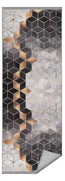 Szürke-aranyszínű futószőnyeg 80x200 cm – Mila Home