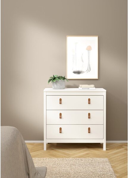 Fehér alacsony komód 82x80 cm Madrid – Tvilum