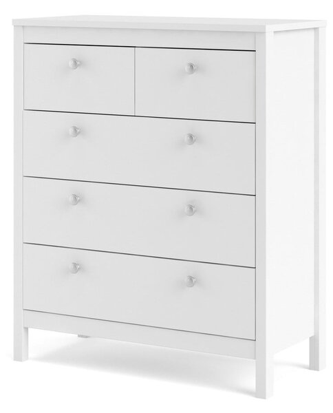 Fehér magas komód 82x99 cm Madrid – Tvilum