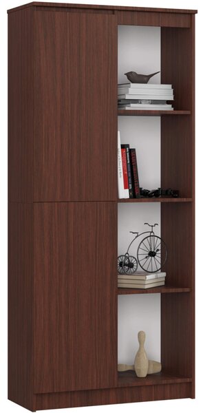 R 80 cm 1 ajtós 6 polcos wenge polc