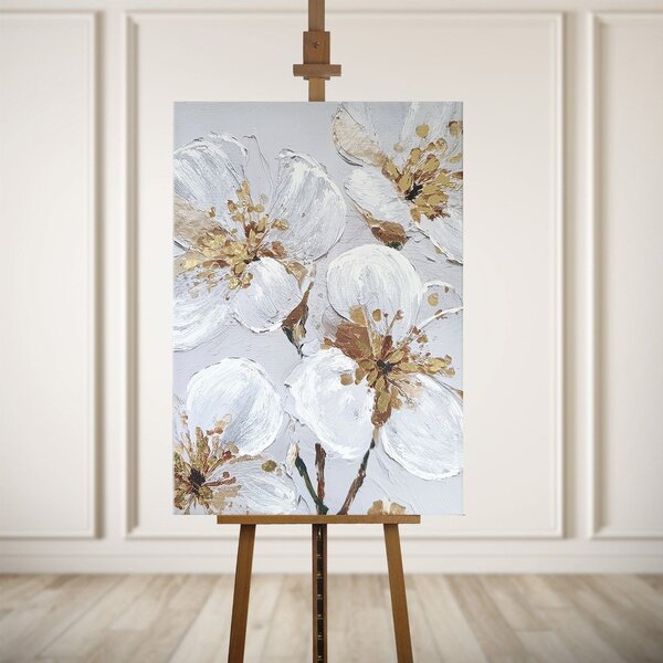 Kép kézzel festett részletekkel 70x100 cm Petal Glow – Styler