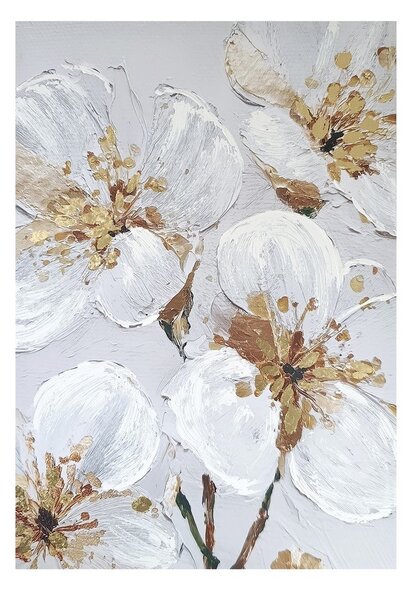 Kép kézzel festett részletekkel 70x100 cm Petal Glow – Styler