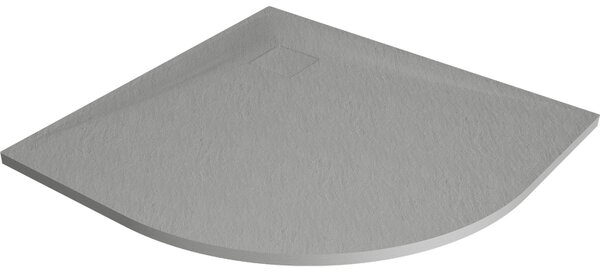 Mexen Bert félköríves SMC zuhanytálca 90 x 90 cm, szürke - 4KR619090