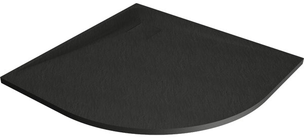 Mexen, Mexen Bert brodzik półokrągły SMC 80 x 80 cm, czarny - 4KR708080