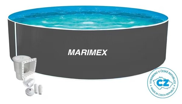 Marimex Orlando medence 4,57x1,07 m - SZÜRKE, medence, fólia, szkimmer