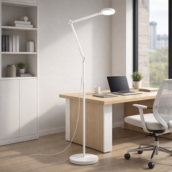 FUTURA modern LED állólámpa, fehér színben