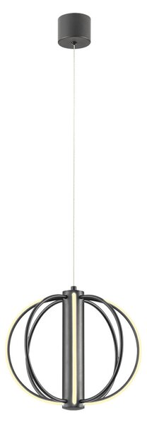 Moss Ø30 cm LED függőlámpa – fekete, grafikus design, dimmelhető