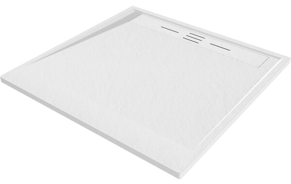 Mexen, Mexen Amon brodzik kwadratowy SMC 100 x 100 cm, biały - 4F101010
