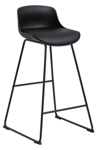 Fekete bárszék (ülésmagasság 76 cm) Tina – Actona