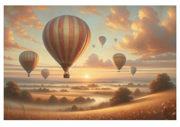 Kép ballonok az esti csendben