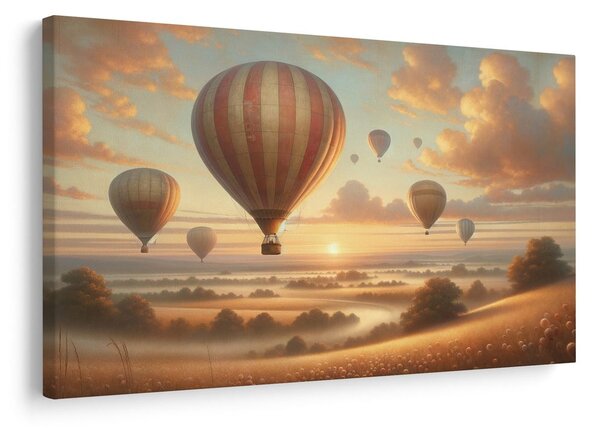 Kép ballonok az esti csendben