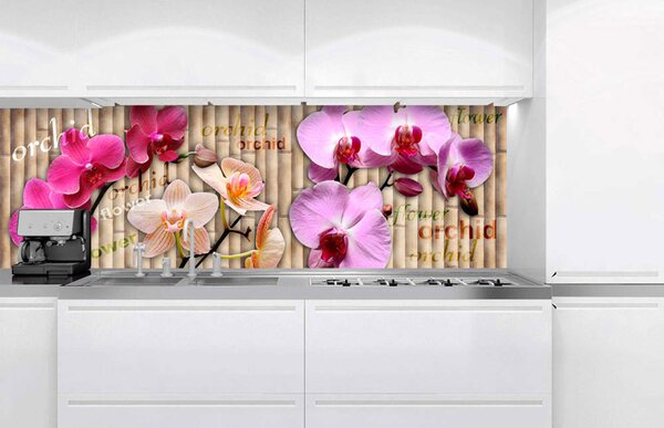 Konyhai fotótapéta - orchidea 180 x 60 cm
