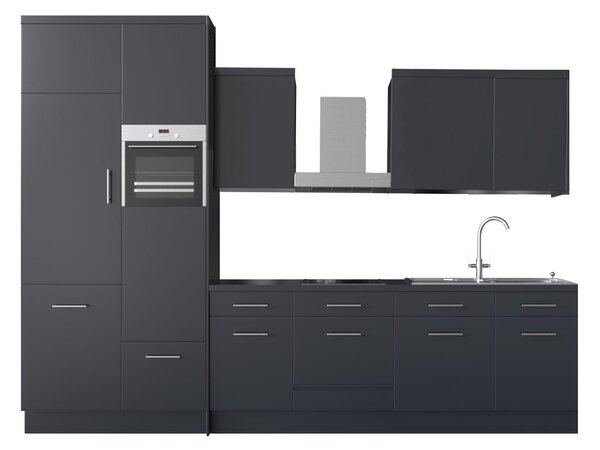 Wallplex falburkoló konyhapanel Egyszínű (Méret: Közepes 60x180, Szín: Fekete 502)