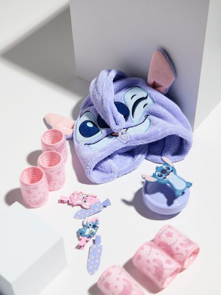 Sinsay - Stitch hajszárító törölköző - halványkék