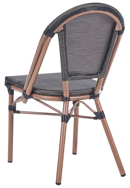 Négydarabos kerti szék szett RIFREDDO PE Rattan Szürke