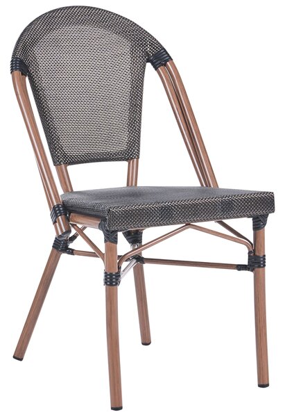 Négydarabos kerti szék szett RIFREDDO PE Rattan Szürke